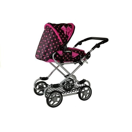 Alice kočárek pro panenky kombinovaný 9346W černá