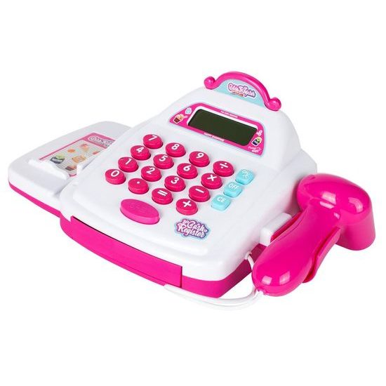 Dětská elektronická pokladna s vozíčkem a LED displejem