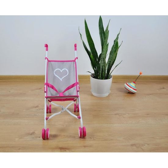 Dětský golfový kočárek pro panenky Milly Mally Julia Prestige Pink