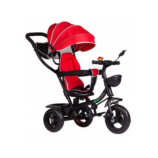 Ecotoys dětská tříkolka s otočným sedadlem Trike 2v1 červená