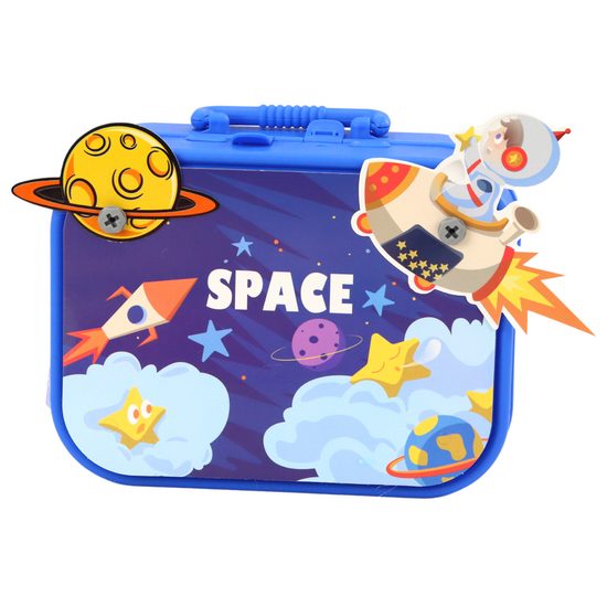 Konstrukční 3D stavebnice s vrtačkou na baterie a šroubovákem Kosmos 228 ks