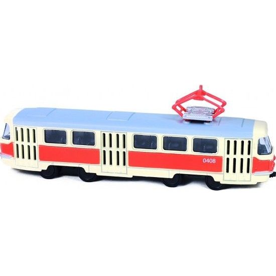 Tramvaj Tatra T3 česká, retro - na zpětný chod