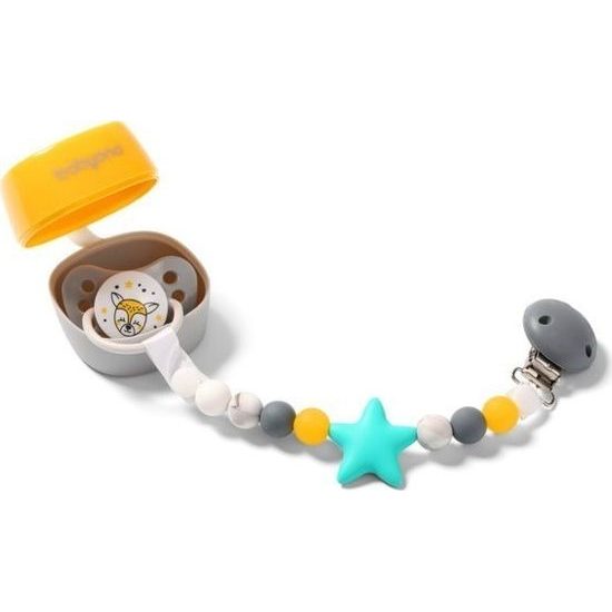 BabyOno Pouzdro na dudlík Natural Nursing - žluté