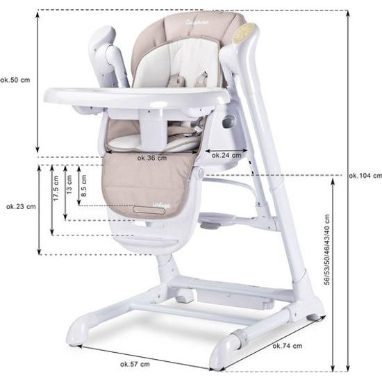 Kojenecké houpací křeslo Indigo black navy