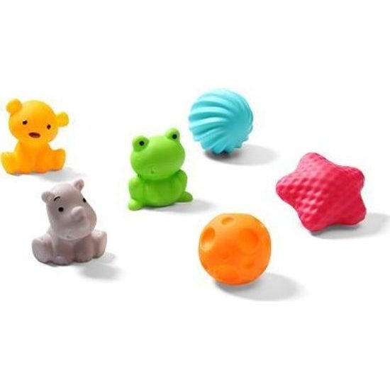 Senzorické míčky a zvířátka, 6 ks