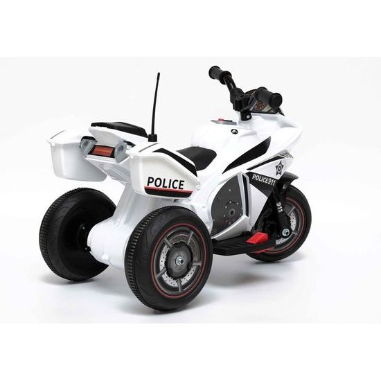 Dětská elektrická tříkolka Future Police bílá