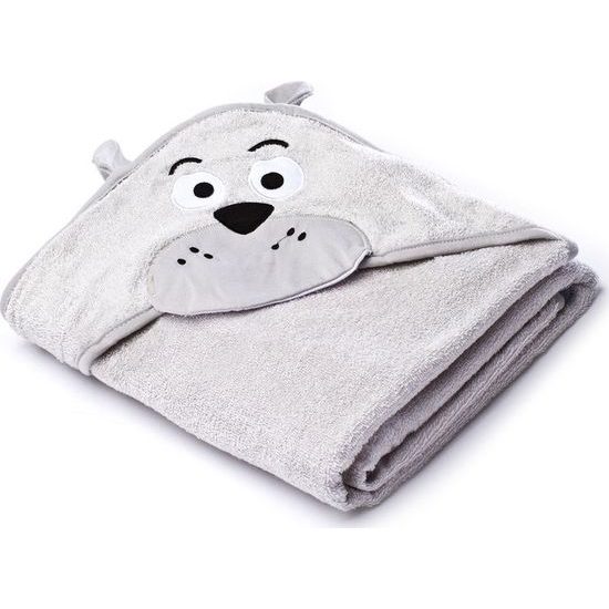 Dětská osuška Sensillo Water Friends 100x100 cm grey bear