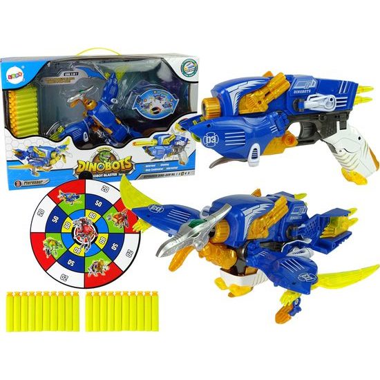 Dinosauří pistole 2v1 modrá