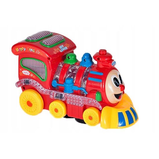 Multifunkční lokomotiva se světlem a zvukem ChoChoo Loco červená