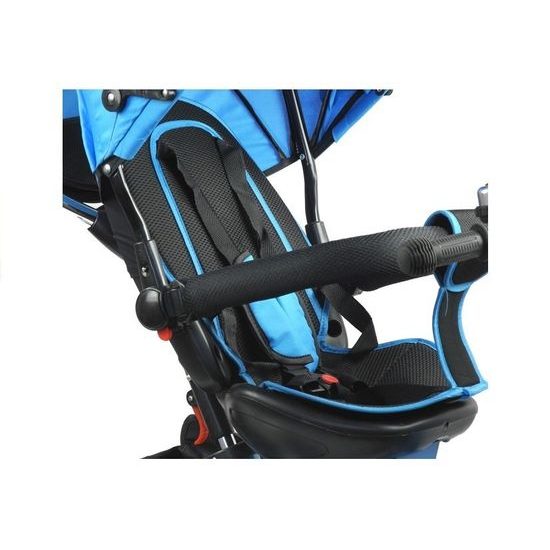 Majlo Toys multifunkční tříkolka s nafukovacími koly PRO500 modrá