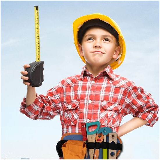 Sada dětského dřevěného nářadí s opaskem Malý opravář