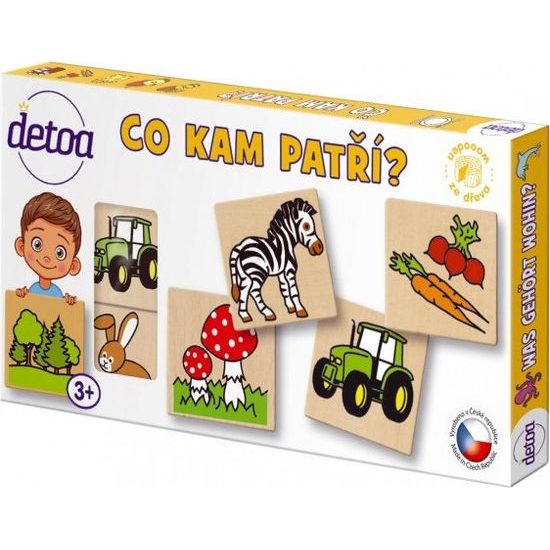 Co kam patří? 36 dřevěných kamenů