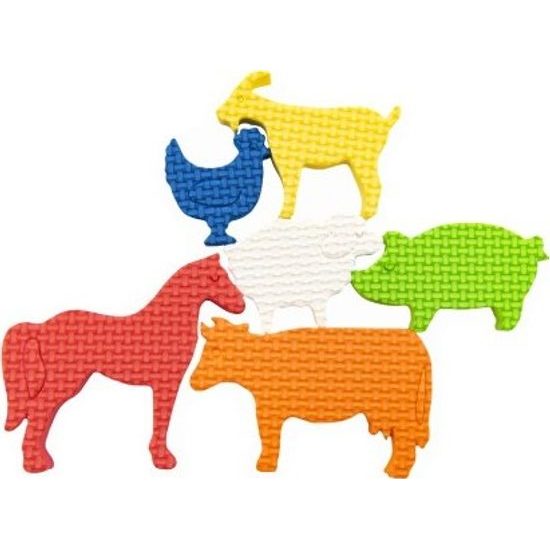 Pěnové vodolepky Naše farma 6ks