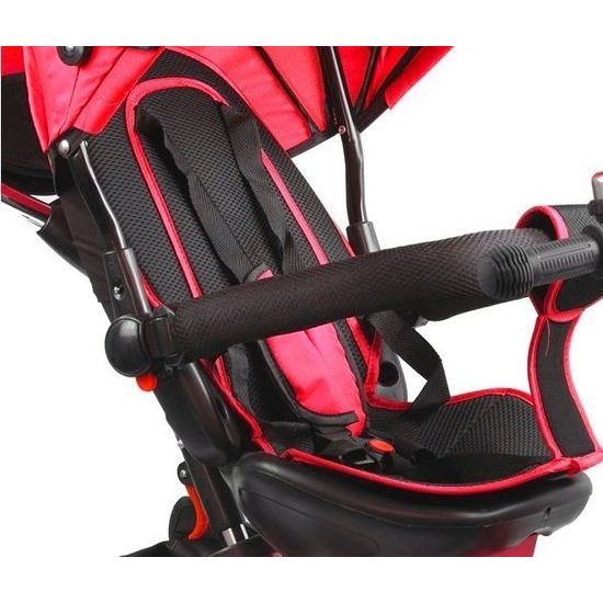 Majlo Toys multifunkční tříkolka s nafukovacími koly PRO500 červená