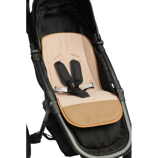 Vložka do kočárku univerzální Lesní zvířátka, meruňková