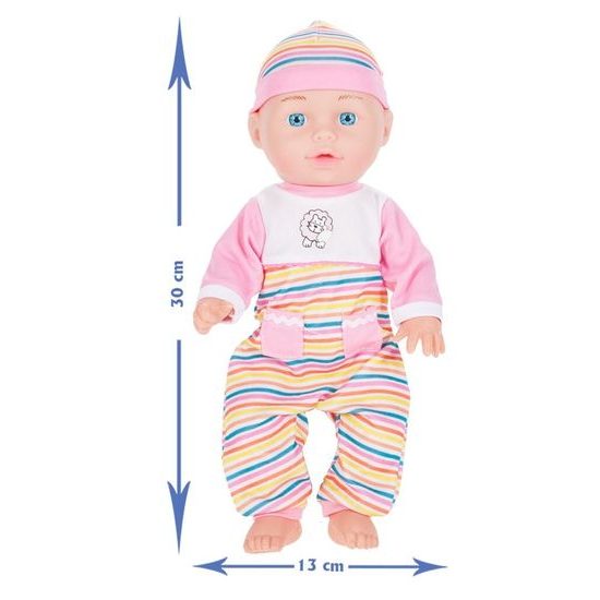 Dětská panenka s příslušenstvím Emilka 30 cm