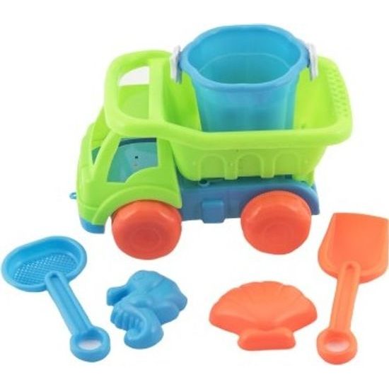 Auto na písek s doplňky - mix 2 barvy