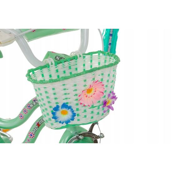 Mexller dětské kolo SISI 12" s vodící tyčí mintové 2022