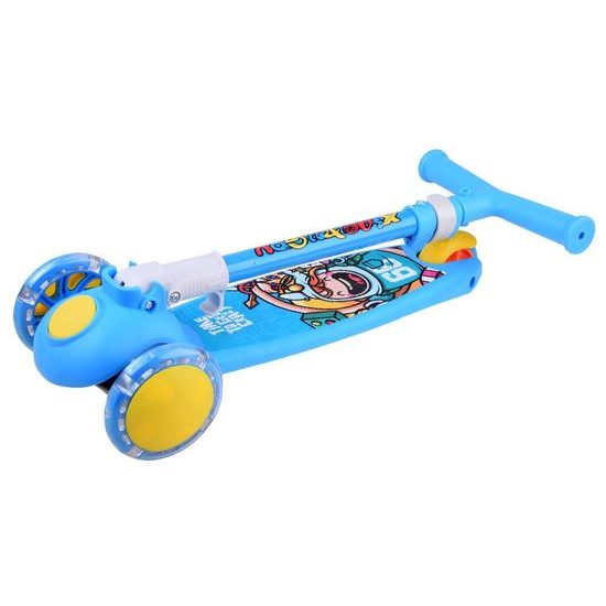 Dětská koloběžka Crazy Scooter se svítícími koly - modrá