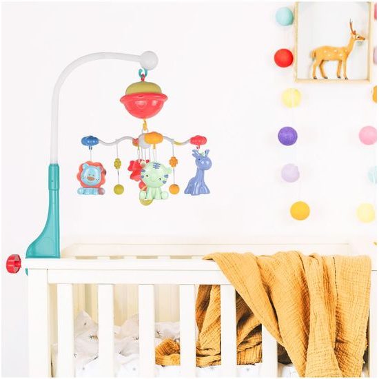 Kolotoč nad postieľku s projektorom a diaľkovým ovládaním Bed Bell