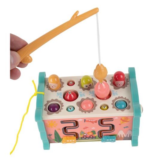 Magická edukační kostka pro děti 8v1 růžová