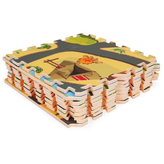 Ecotoys pěnová puzzle hrací deka Zvířátka 93 x 93 cm