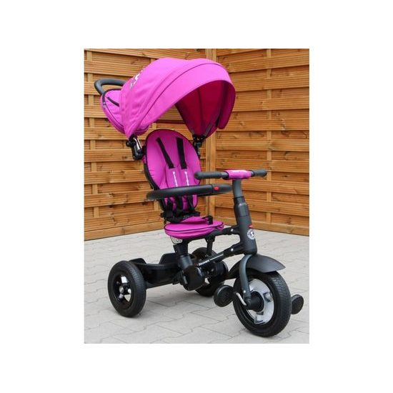 Majlo Toys dětská tříkolka Discovery 380 nafukovacími koly růžová