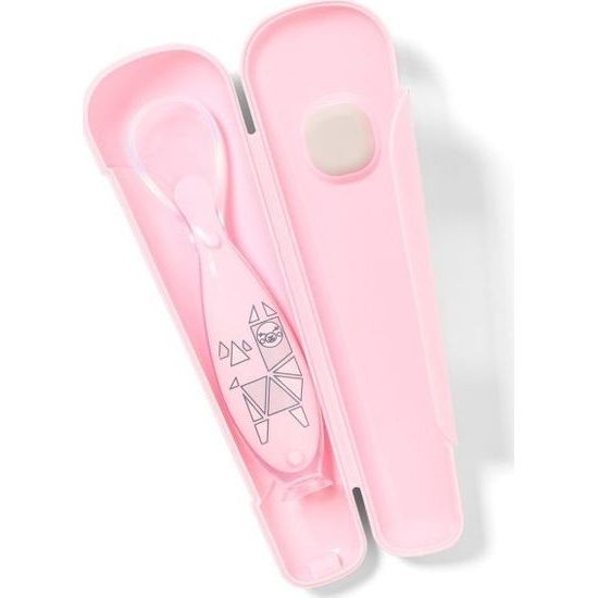 BABYONO Lžička silikonová s obalem 6 m+ 1ks