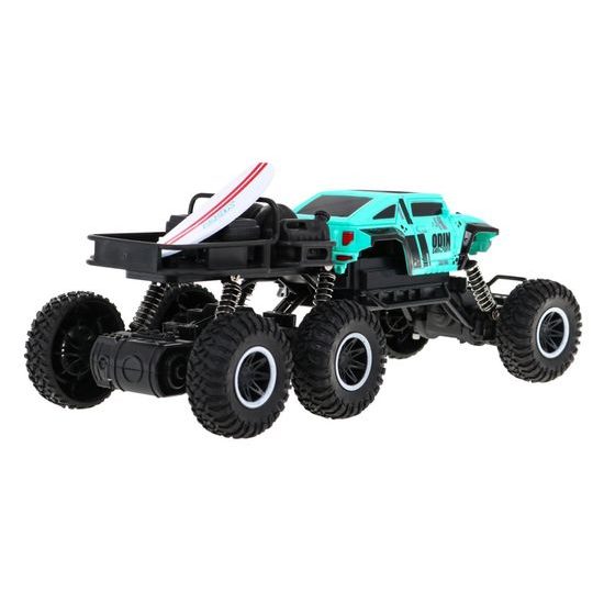 Auto na dálkové ovládání šestikolové Monster Truck modré 1:18