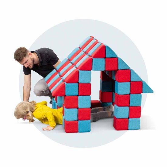 Magnetická stavebnice JollyHeap Medium 50 ks