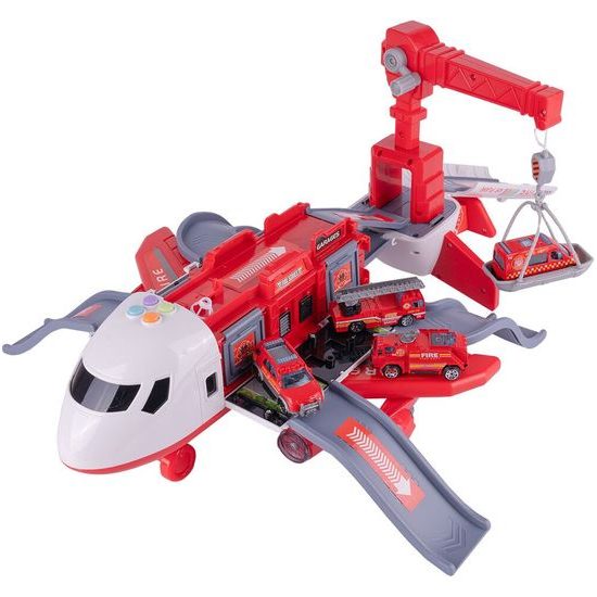 Interaktivní letadlo s autíčky, světly a zvuky DIY Airplane