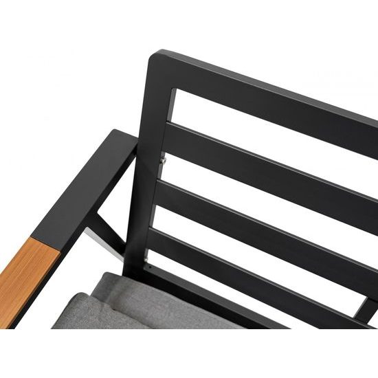 Hliníkový zahradní nábytek Pohovka + dvě křesla + stůl