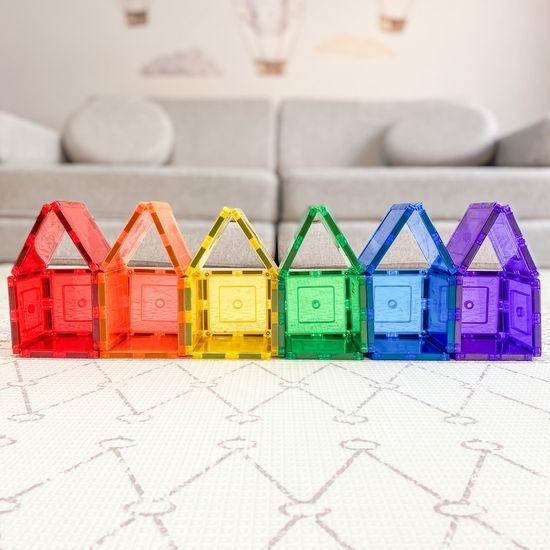 Learn & grow toys Magnetické dlaždice VELKÉ ČTVERCE (8kusů)