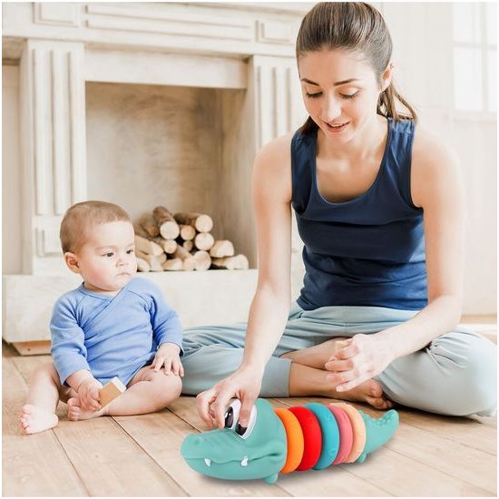 Senzorické kroužky pro nejmenší Color Crocodille