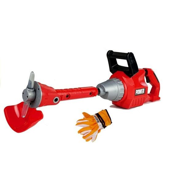 Dětská strunová sekačka s rukavicema Power Tools