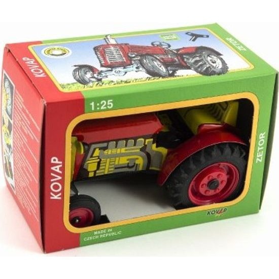 Traktor Zetor - červený na klíček