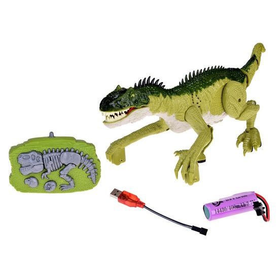 Interaktivní chodící Dinosaurus na dálkové ovládání - zelený