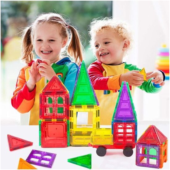 Magnetická stavebnice Magnetic Tiles 45 dílů