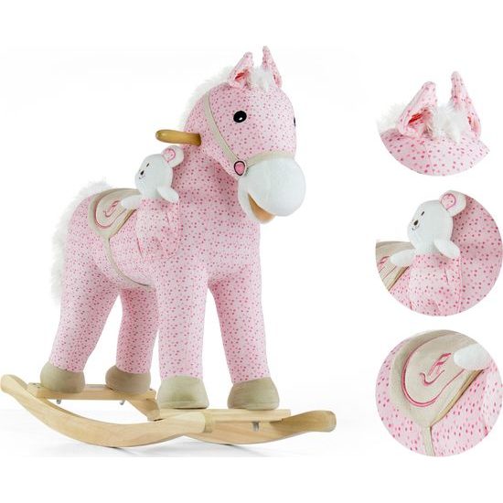 Houpací koník s melodií Milly Mally Pony růžový