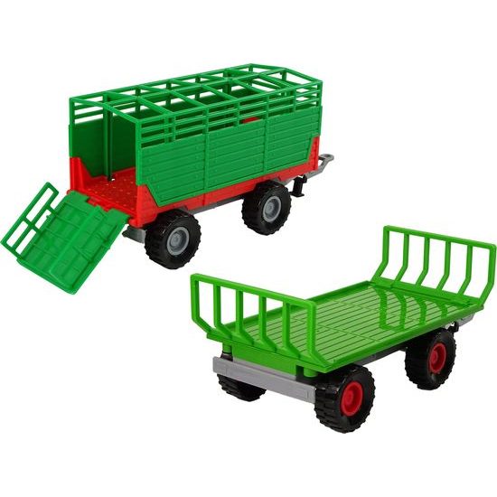 Traktor se dvěma přívěsy se zvukem