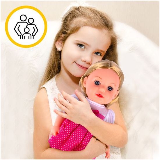 Interaktivní mluvící panenka s příslušenstvím Lucky Doll 33 cm