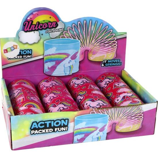 Dětská pružina tmavě růžová s jednorožcem