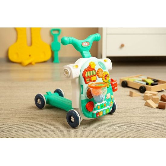 Multifunkční dětské chodítko Toyz 5v1 tyrkysové