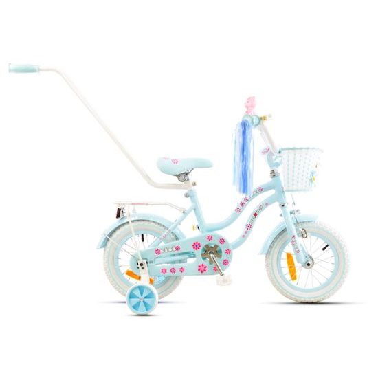 Mexller dětské kolo SISI 12" s vodící tyčí blankytné 2022