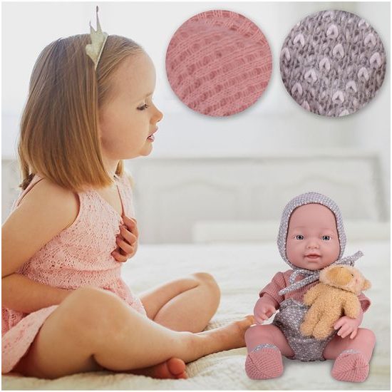 Dětská panenka s příslušenstvím a medvídkem My Baby 36 cm