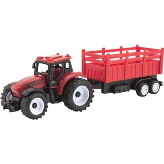Traktor s vlekem - na volný chod - mix 2 barvy