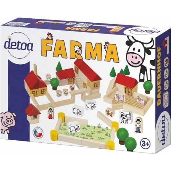 Dřevěná stavebnice- Farma100ks