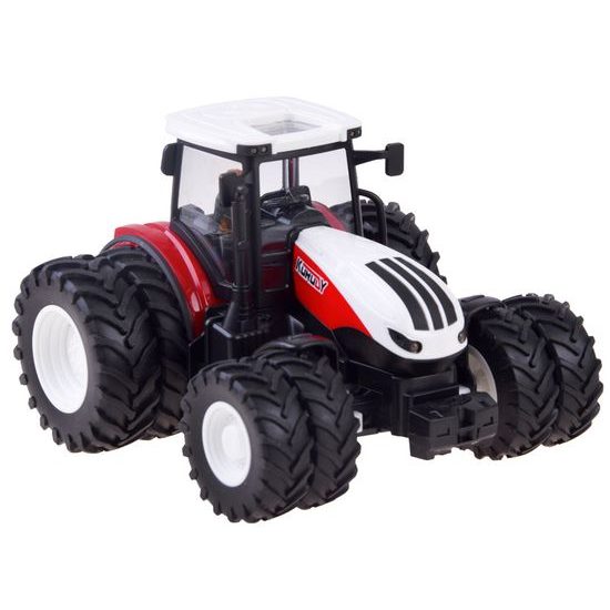 Traktor na dálkové ovládání se žlutou vlečkou Farm Machine 1:24