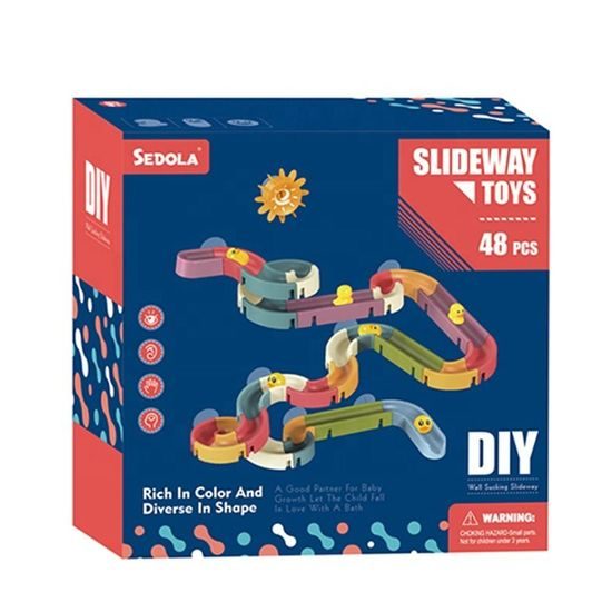 Dětská kuličková dráha do vany Kačenky 48 dílků