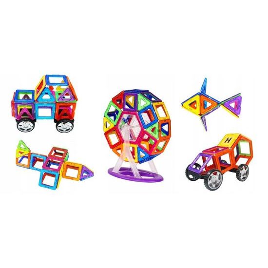 Doris magnetická stavebnice XXL v kufříku Magical Magnet 117 dílů